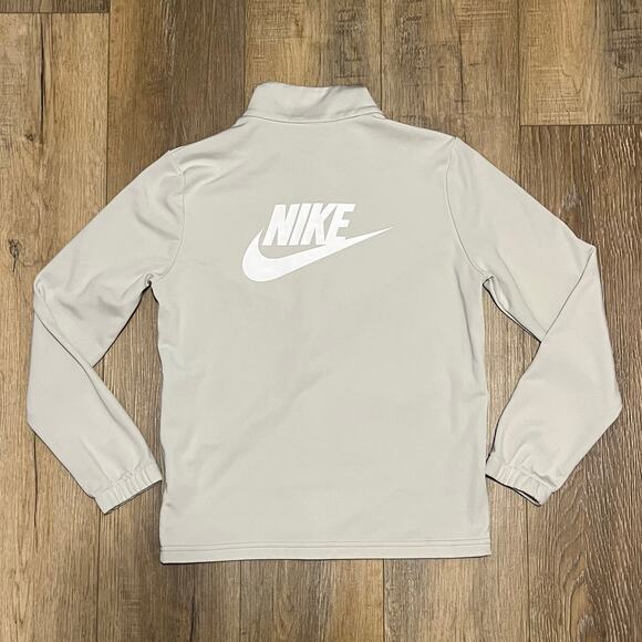 Nike Tracksuit Unisex Kids Black White Sportswear Zip Jacket & Pants Set Size Lg - Picture 3 of 8